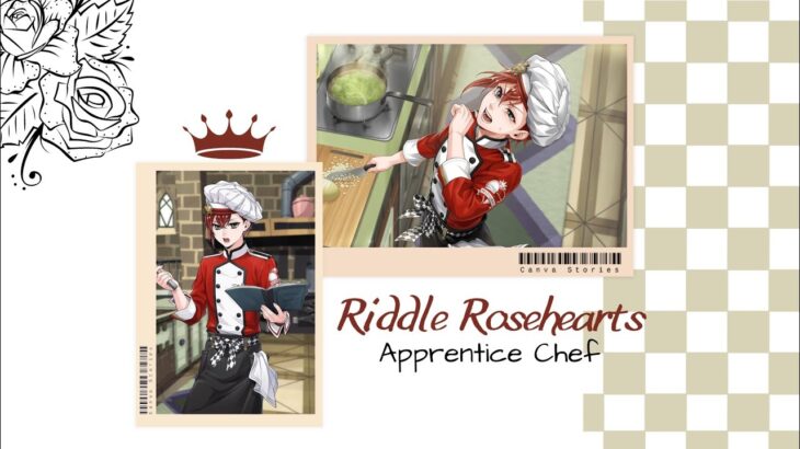 Disney Twisted-Wonderland: The Culinary Crucible Event (Riddle Roseheart- Apprentice Chef SR)