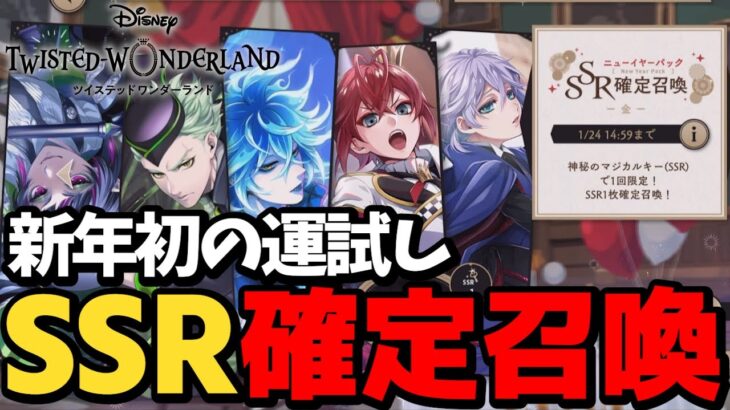 【ツイステ】新年初ガチャ！SSR確定ガチャで運試ししてみた！【#ツイステッドワンダーランド/#Vtuber/#ゲーム実況】