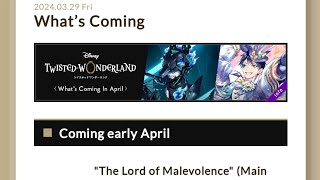 Twisted Wonderland: Let’s talk about what is coming in April (2024)