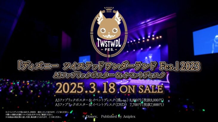 「ディズニー ツイステッドワンダーランド Fes.」2023 A3ファブリックポスター＆イベントディスク TVCM