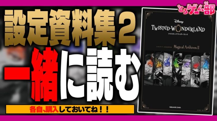 ツイステ『公式ガイド＋設定資料集IIを一緒に読もう！各自、事前に購入しておいてね』【ディズニー ツイステッドワンダーランド/twst/VTuber】