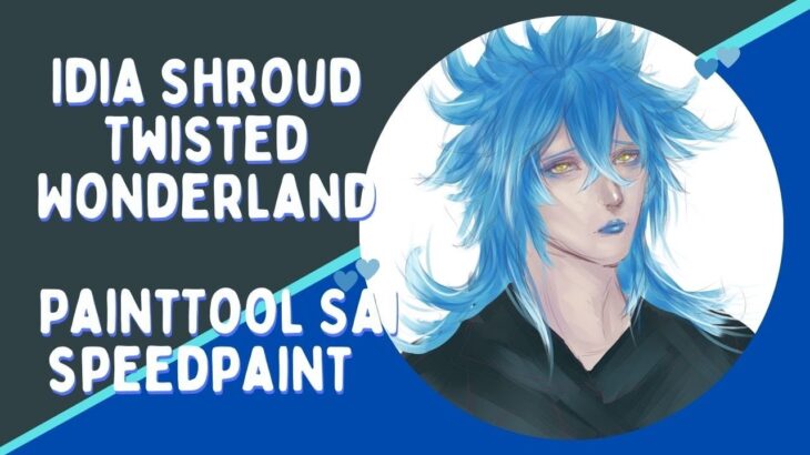 PRACTICE Idia Shroud coloring ( hair)  Twisted Wonderland PaintTool sai | イデア・シュラウド ツイステッドワンダーランド