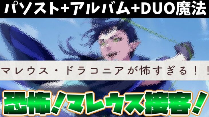 【ツイステ】マレウスが働く、恐怖の接客！　 SSR　新春の衣　マレウス　パーソナルストーリー＋キャラクターアルバム＋ＤＵＯ魔法　まとめ【ツイステッドワンダーランド】