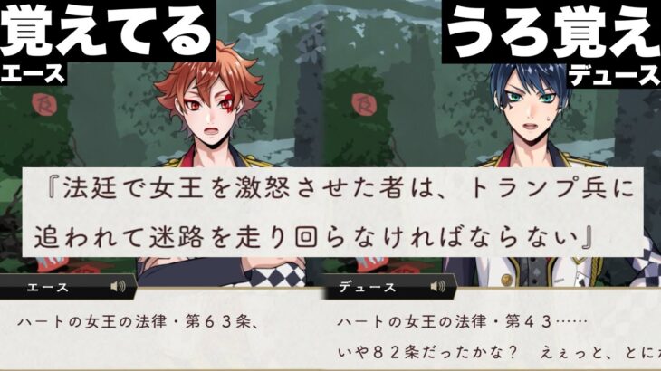 【ツイステ】ハートの女王の法律・第63条『法廷で女王を激怒させた者は、トランプ兵に追われて迷路を走り回らなければならない』【ツイステッドワンダーランド】 【Twisted-Wonderland】