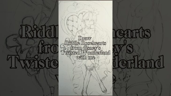 Draw Riddle Rosehearts from Twisted Wonderland with me ♥️♦️♠️
