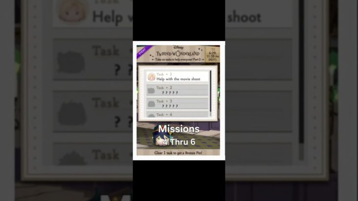 Twisted Wonderland June 2025 – Task 1 Missions 4 Thru 6 – Line Disney Tsum Tsum