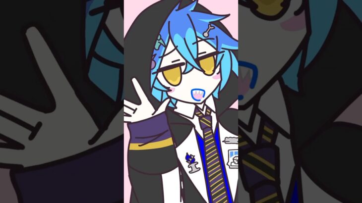 【手描きツイステ】雑魚🐟×イデア(クラブウェア)#shorts