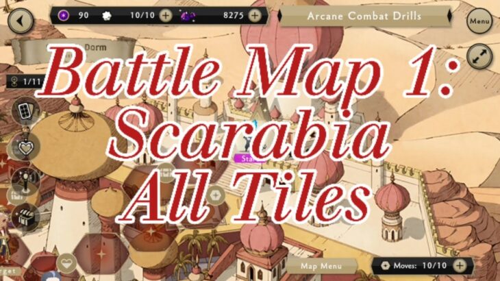 🪄🧡 Twisted Wonderland NRC Arcane Drills with Trein: Scarabia Battle Map All Tiles 🧡🪄