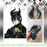 Good Shape Game Twisted-Wonderland DIASOMNIA Malleus Cosplay Horns Head Clip Headwear Hairwear Cospl