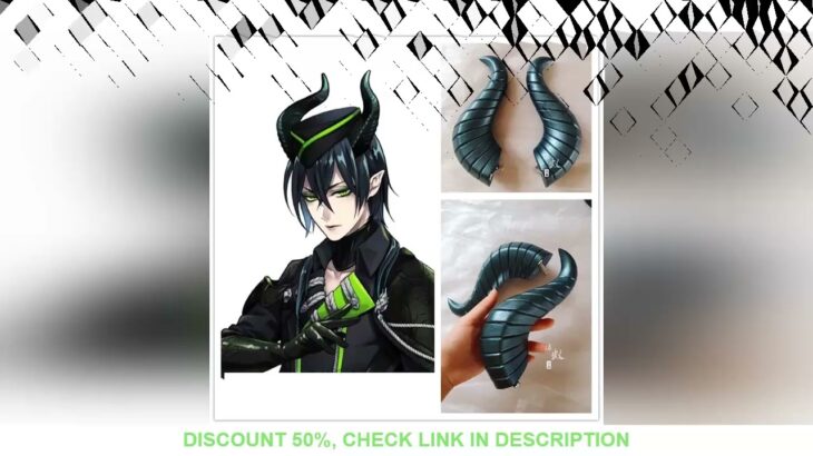 Good Shape Game Twisted-Wonderland DIASOMNIA Malleus Cosplay Horns Head Clip Headwear Hairwear Cospl