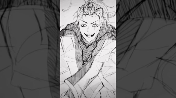 サバナGUYS#イラスト #vtuber #ツイステ #ツイステッドワンダーランド #イラストメイキング